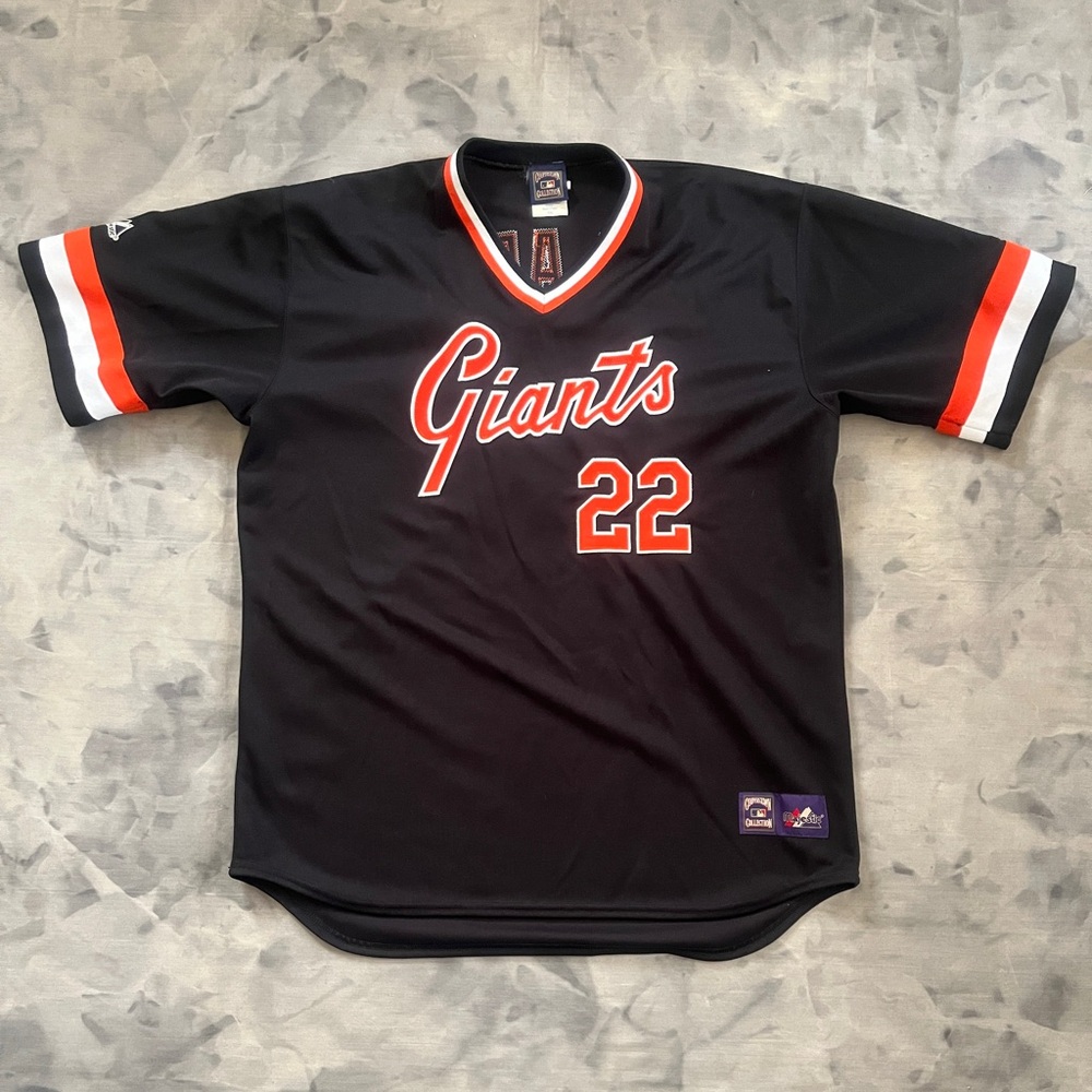 Majestic Cooperstown Collection San Francisco Giants Will Clack All Sewn Jersey